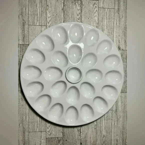 Denmark Oven To Table Devilled Egg Platter With Sauce  Well Brand New In Box 13 - Picture 4 of 4